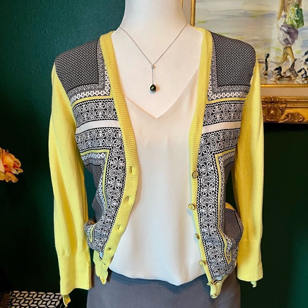 New York & Company mili-patterned cardigan, Size S